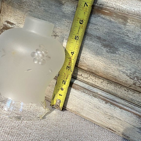 Vintage ornate grape light glass globes - Picture 12 of 12